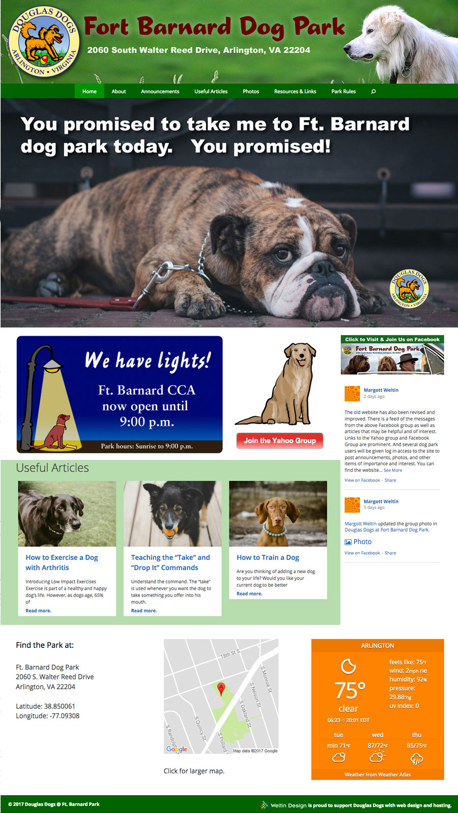 Douglas Dogs Website